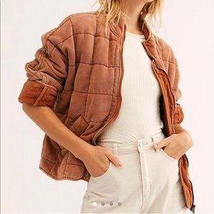 Free People Quilted Dolman Jacket